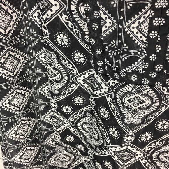 Old Navy Women's Size S Black White Semi Sheer - Picture 3 of 4